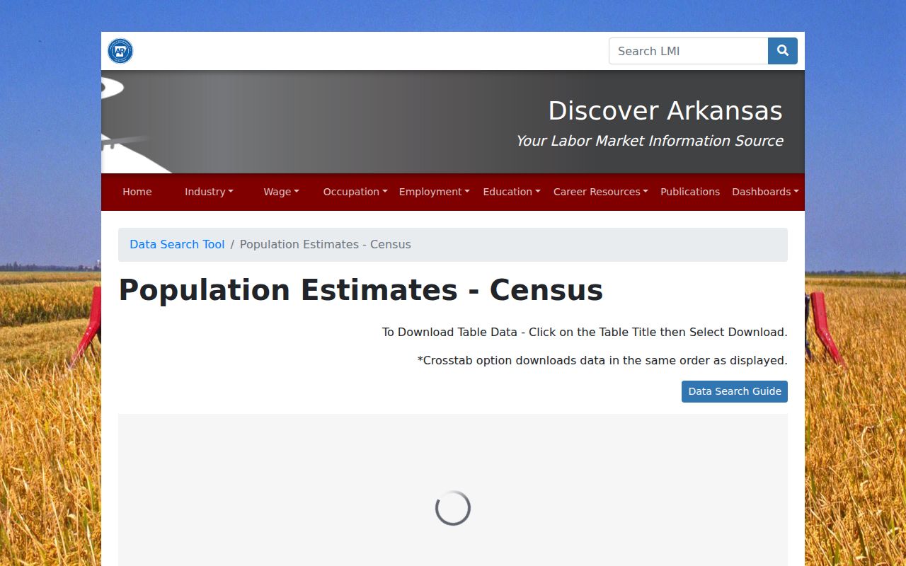 Arkansas population estimates tool used to review Mansfield population and county scope