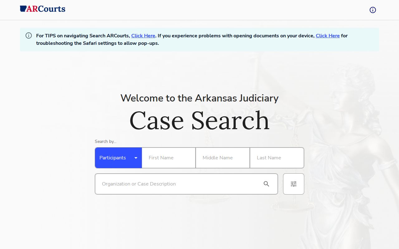 Scott County court case lookup in Search ARCourts