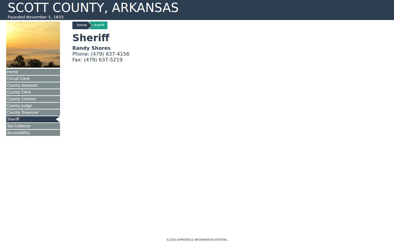 Scott County criminal records and sheriff contact information